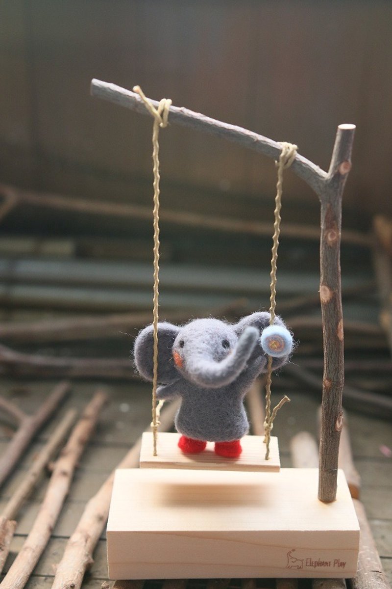 淘气大象荡秋千 - 其他 - 其他材质 