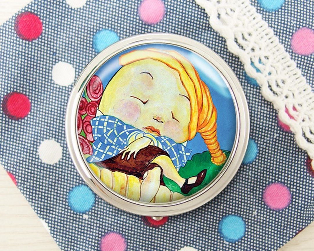 鸡蛋人 - 饰品收纳盒/收纳用品/镜子盒【Special U Design】 - 收纳用品 - 其他金属 橘色