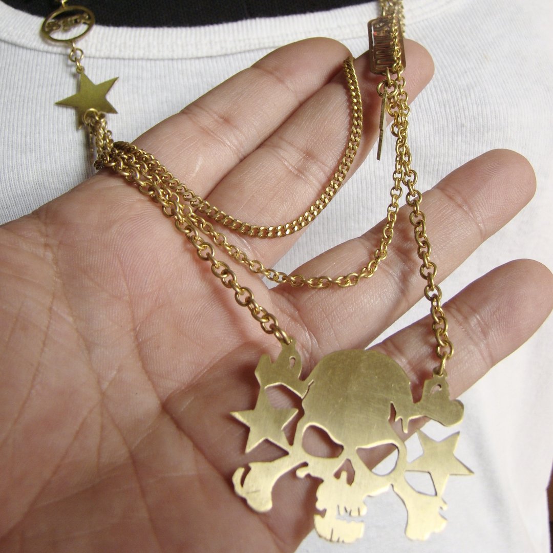 sex drugs rock&amp;roll necklace - 项链 - 其他金属 