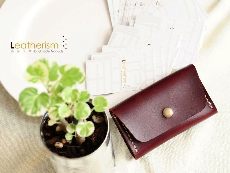 踏出社会第一歩！Leatherism 手缝牛皮名片夹/卡片套 ＊免运费＊ - 文件夹/资料夹 - 真皮 