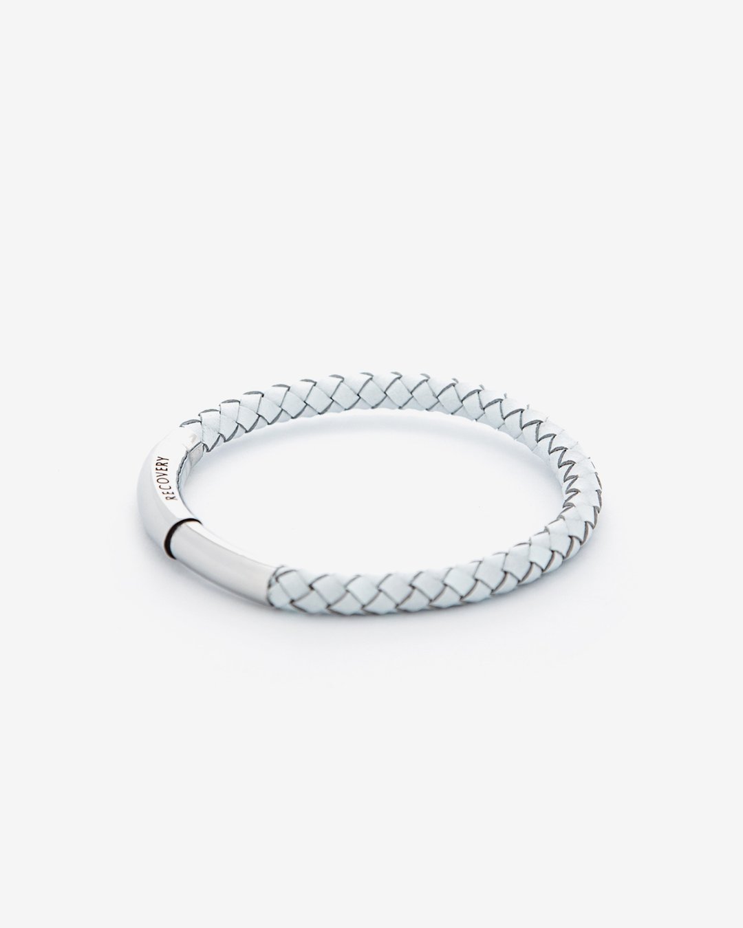 Recovery / ADJ Woven-Bracele  / 可调铜管编织手环 (白) - 手链/手环 - 真皮 白色