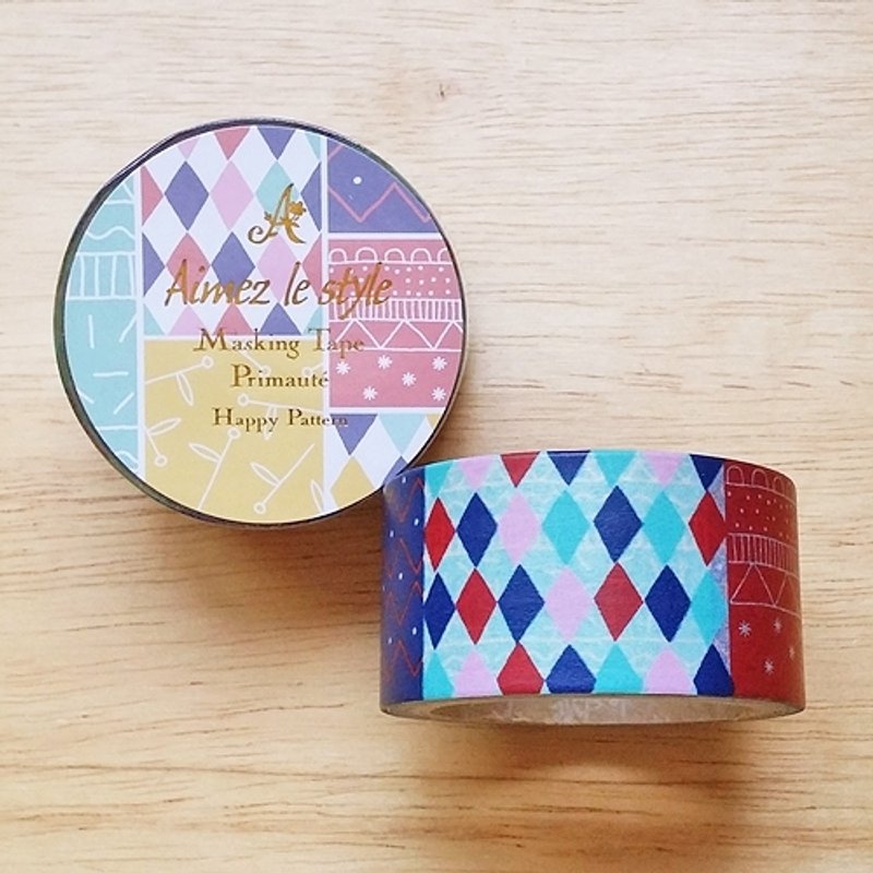 Aimez le style 28mm和纸胶带 (03430 彩色图形) - 纸胶带 - 纸 多色