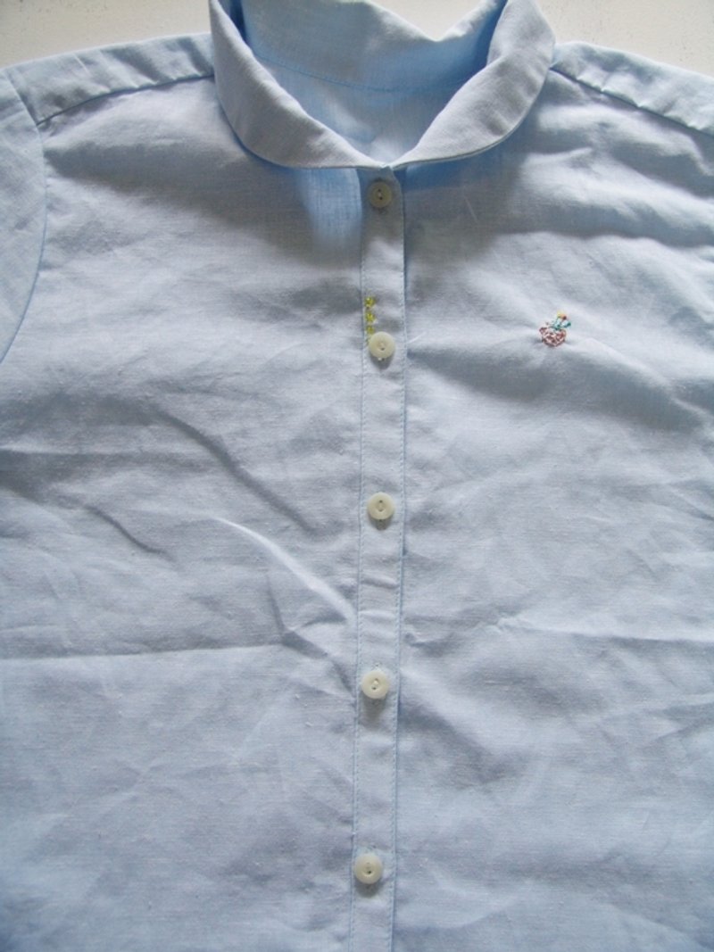 衬衫--竹篮里的小花 - 女装衬衫 - 棉．麻 