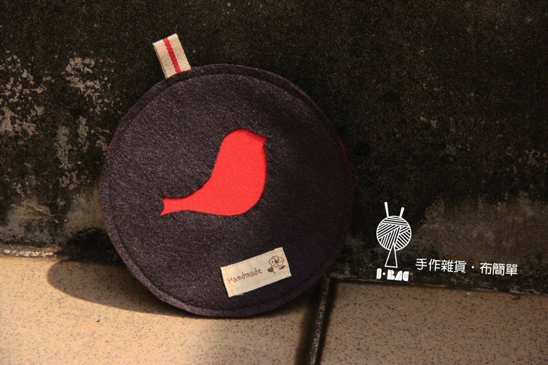 笼中鸟 - 杯垫 - 其他材质 红色