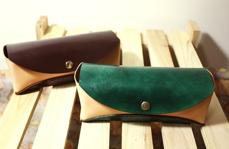 胖胖眼镜盒 - 其他 - 真皮 绿色