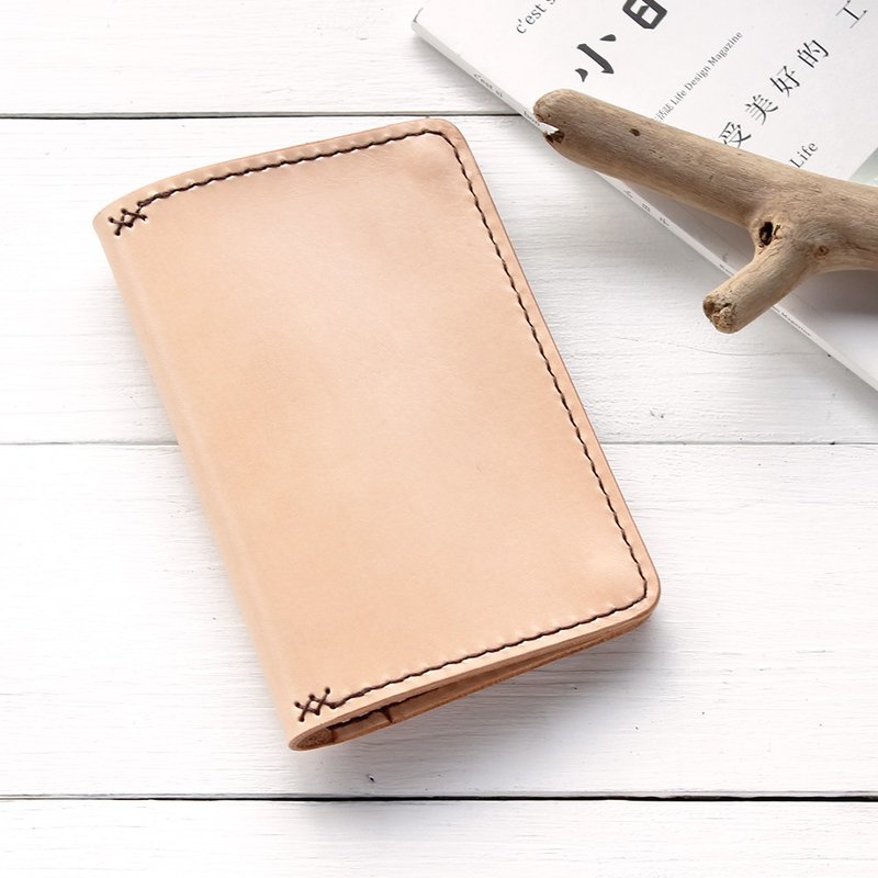 Rustic 护照套∣原色植鞣牛皮革∣多色 - 护照夹/护照套 - 真皮 咖啡色