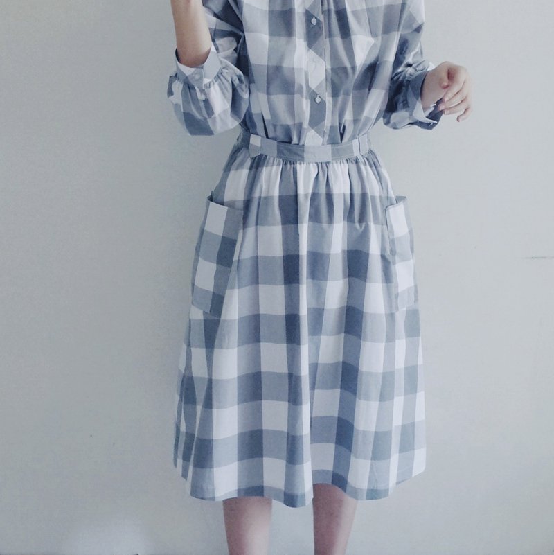 格格套装（裙） - 裙子 - 棉．麻 灰色