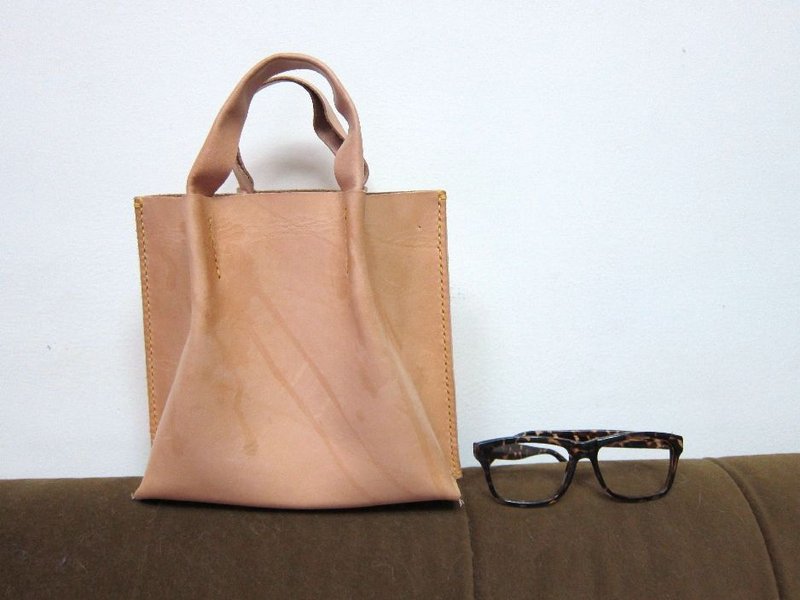 梦游者的通行包_手缝植鞣皮革 - 手提包/手提袋 - 真皮 金色