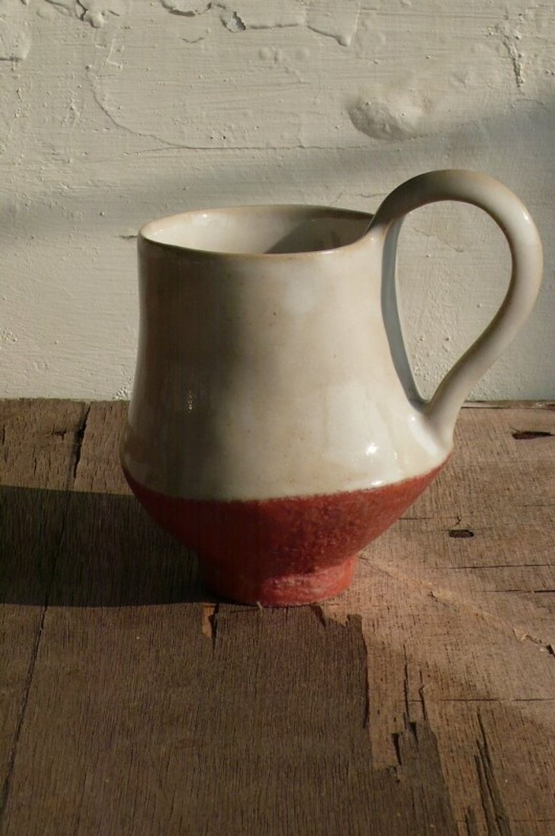 粉红白X扭腰摆臀陶瓷咖啡杯 - 咖啡杯/马克杯 - 其他材质 粉红色