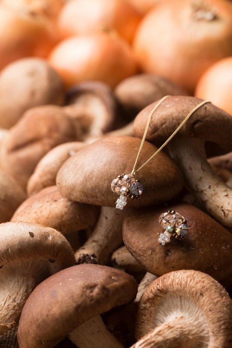 Bejinekku shiitake - 项链 - 其他材质 咖啡色