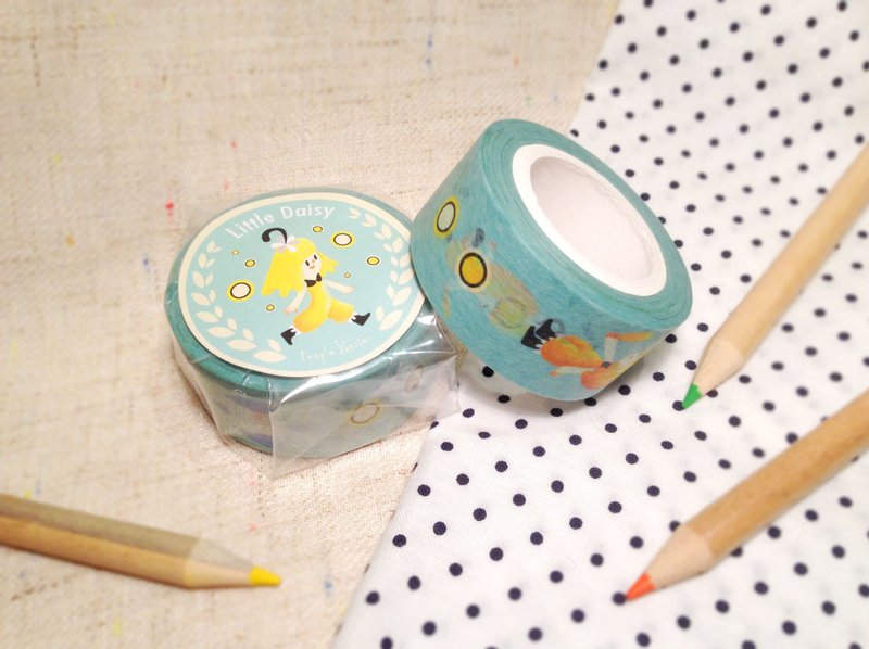 小雏菊纸胶带-小雏菊找同伴 - 纸胶带 - 纸 蓝色