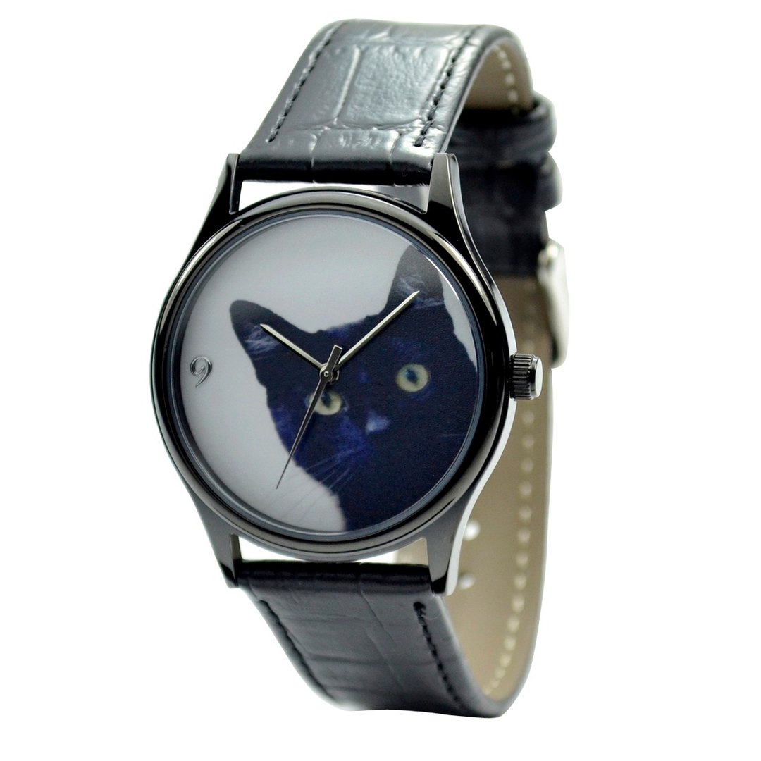 Off-season sale 黑猫手表 中性设计 全球包邮 - 女表 - 其他金属 黑色