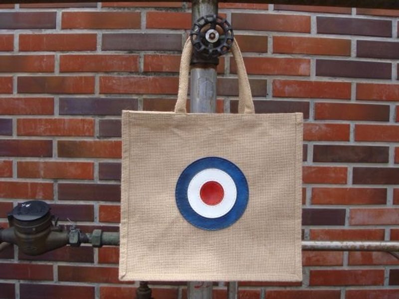 Mods Target超大容量夏日麻布托特包 肩背包 - 侧背包/斜挎包 - 真皮 