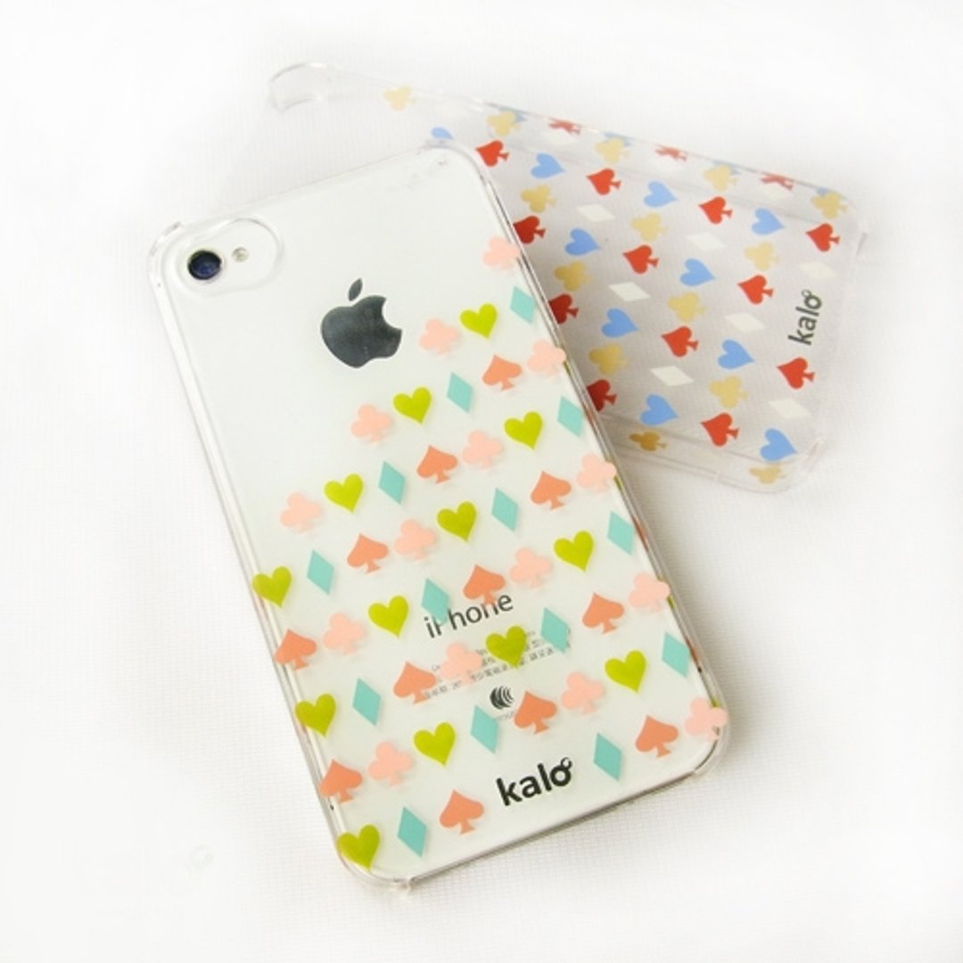 Kalo 卡乐创意 iPhone4/4S 扑克系列透明保护壳 - 手机壳/手机套 - 塑料 多色