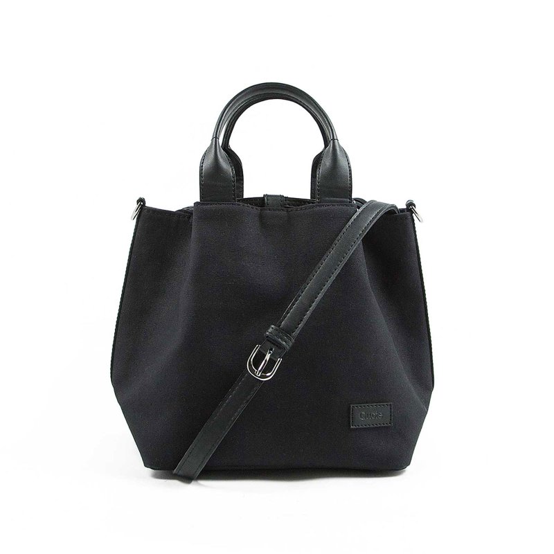 桶形两用防泼水帆布包 / Bucket bag - 侧背包/斜挎包 - 其他材质 黑色