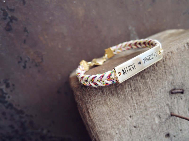 Zhu.Believe in yourself系列-鱼尾编碎花款 - 手链/手环 - 其他金属 多色