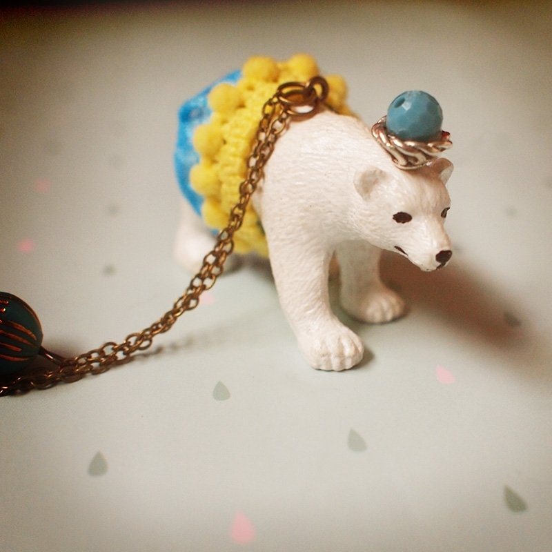 华丽的冒险 – 北极熊款 项链 (不包含拍摄道具) - 项链 - 塑料 白色