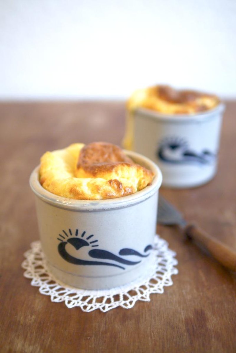 复古 Vintage 舒芙蕾烤皿 - 碗 - 其他材质 灰色