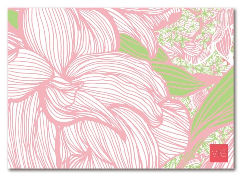 【明信片】大鸣，孤挺花 - 卡片/明信片 - 纸 粉红色