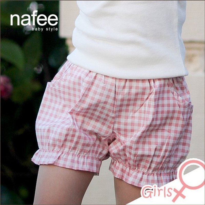 粉红白色格子小脚短裤 - 其他 - 其他材质 粉红色