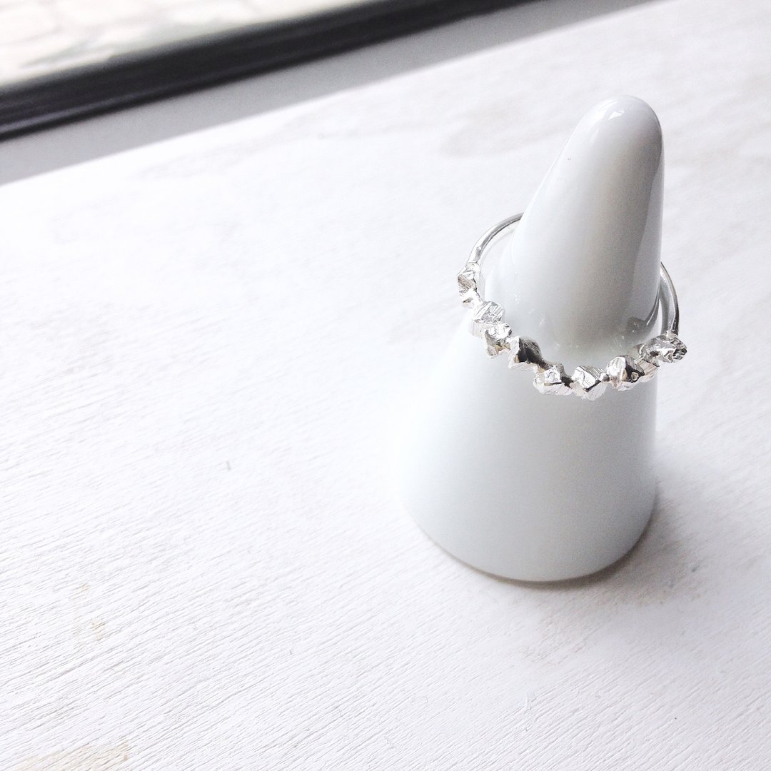 碎片戒指 Fragment Ring 风景系列 925纯银 - 戒指 - 其他金属 银色