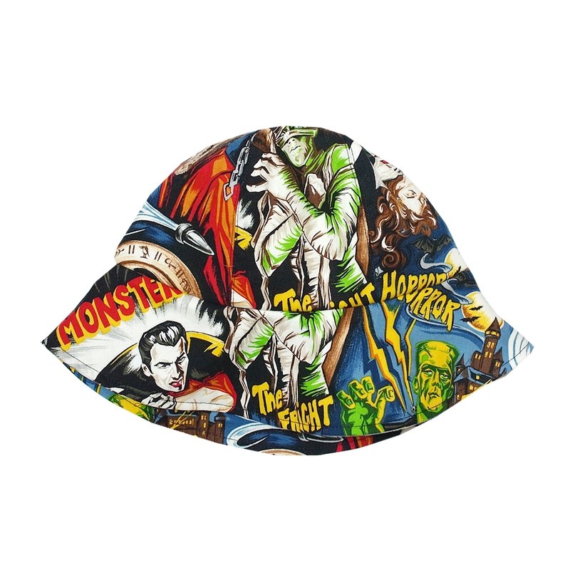 A MERRY HEART♥漫画款经典人物渔夫帽 - 帽子 - 其他材质 白色