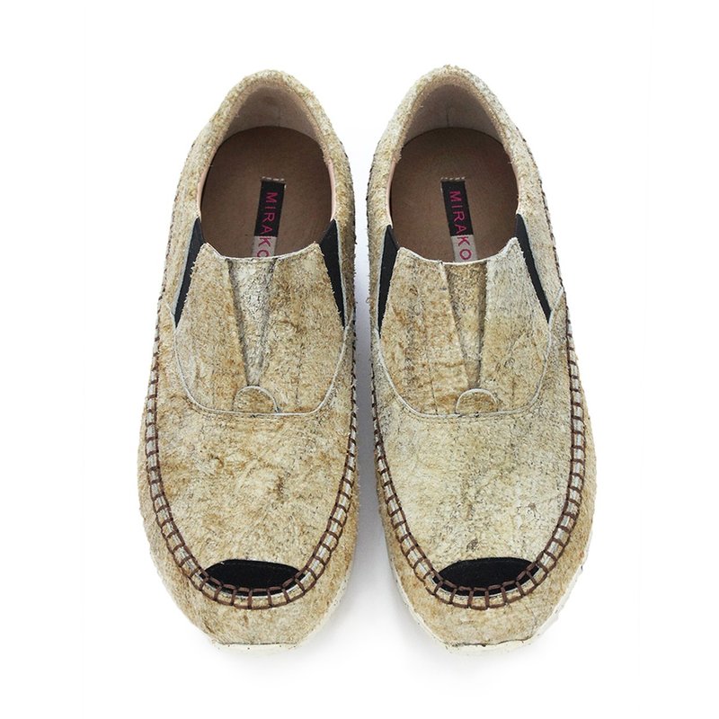 La Vie W1051 MonsterKhaki│Special Limited Edition - 女款休闲鞋 - 真皮 卡其色