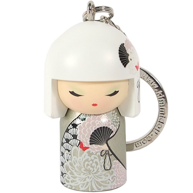 钥匙圈-Yoriko 值得信任【Kimmidoll 和福娃娃钥匙圈】 - 钥匙链/钥匙包 - 其他材质 白色