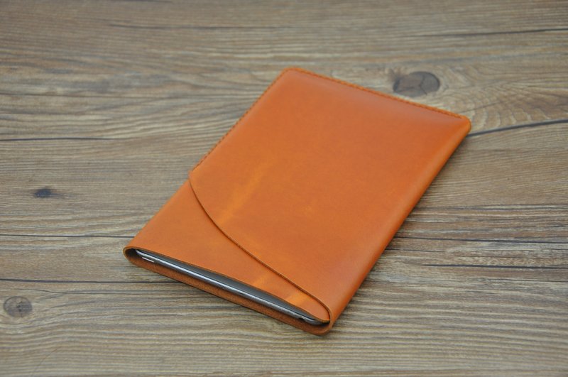 手工制作 保护套  NOKIA N1 头层牛皮保护套 两色 选择 橙色 咖啡色 免费印字 - 平板/电脑保护壳 - 真皮 