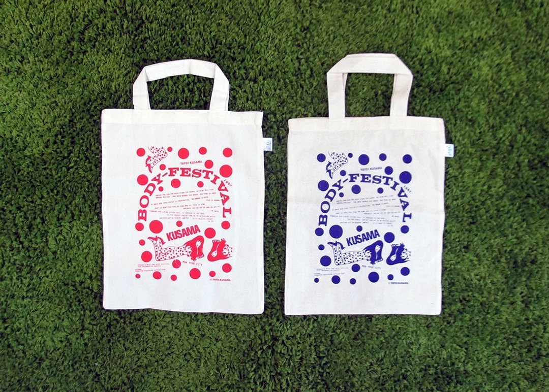 身体的节庆Baby-Festival / 轻便环保袋Bag-草间弥生Yayoi Kusama - 手提包/手提袋 - 棉 