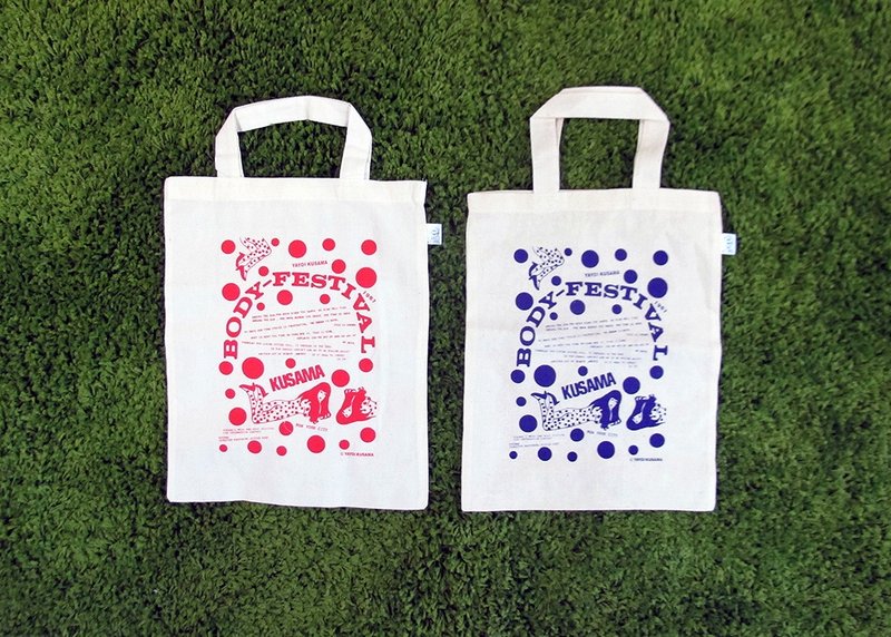 身体的节庆Baby-Festival / 轻便环保袋Bag-草间弥生Yayoi Kusama - 手提包/手提袋 - 棉．麻 