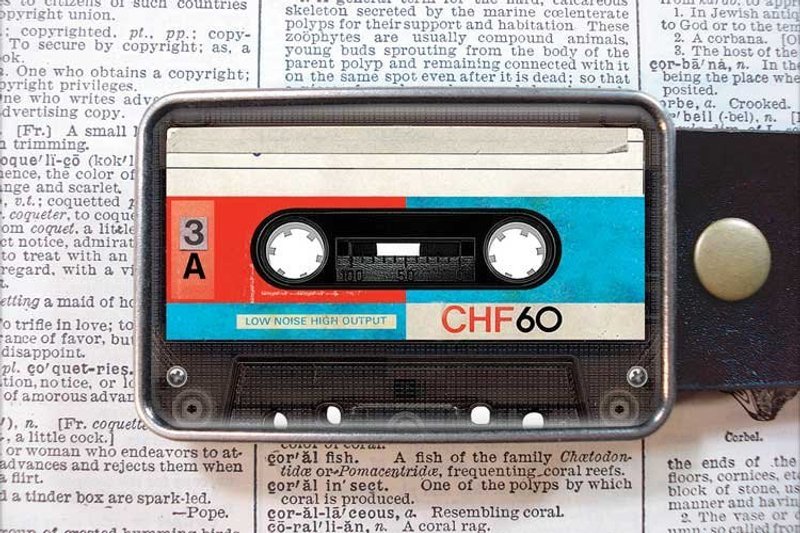 录音带 - 皮带头/皮带另购/限量/生日礼物【Special U Design】 - 皮带/腰带 - 其他金属 红色