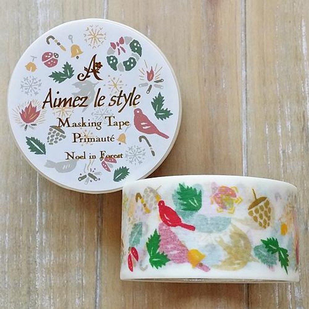 Aimez le style 28mm和纸胶带 (04550 耶诞森林) - 纸胶带 - 纸 红色