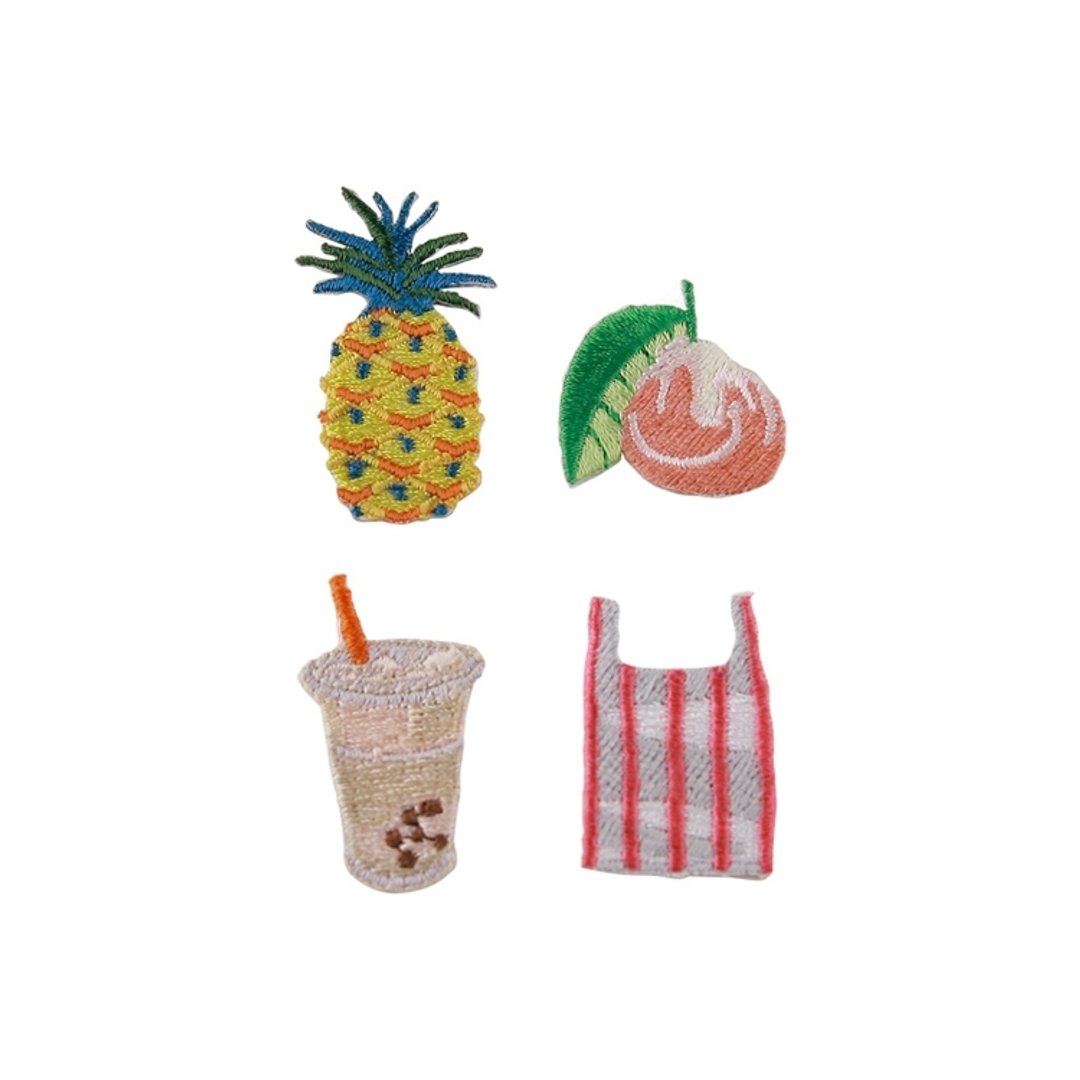 蘑菇MOGU/杂货/绣片/台湾百景盒1号 - 胸针 - 绣线 咖啡色