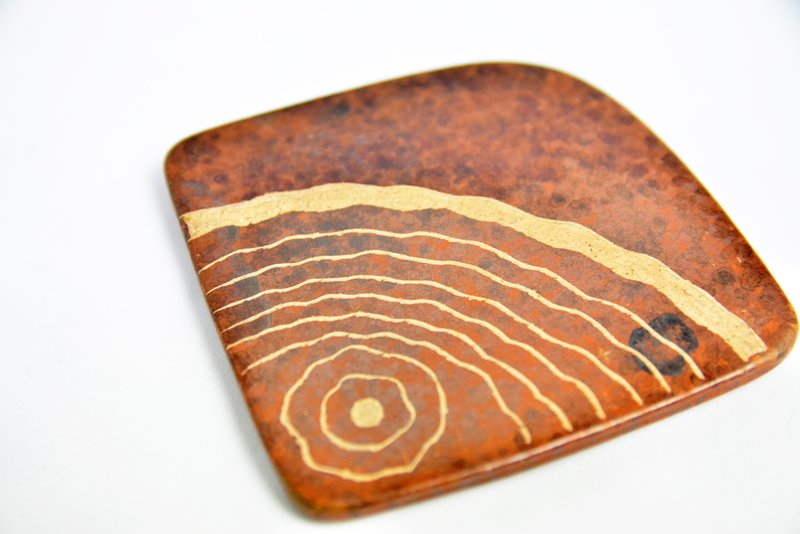 年轮陶杯垫＿公平贸易 - 杯垫 - 其他材质 咖啡色