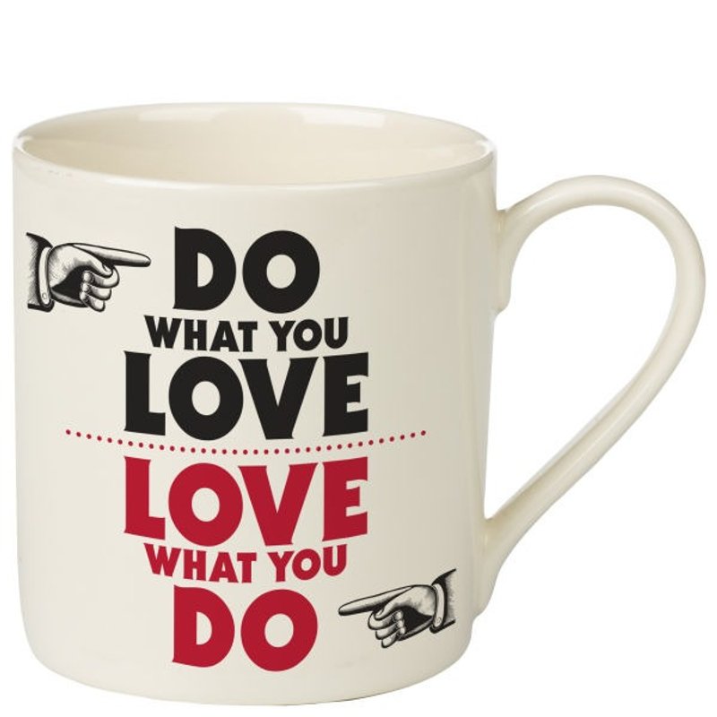 [SUSS] Do What You Love择你所爱趣味文字马克杯-适合送礼/自用/交换礼物---包邮优惠中 - 咖啡杯/马克杯 - 其他材质 白色