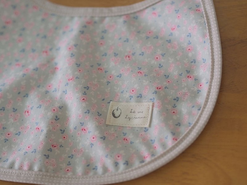 淡墨绿碎花．婴儿围兜 - 围嘴/口水巾 - 其他材质 绿色