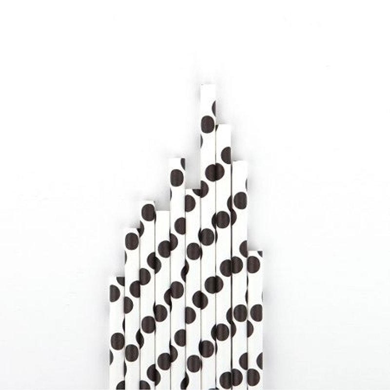 Dailylike 欢乐假期派对纸吸管(10入)-11黑水玉,E2D83679 - 其他 - 纸 多色