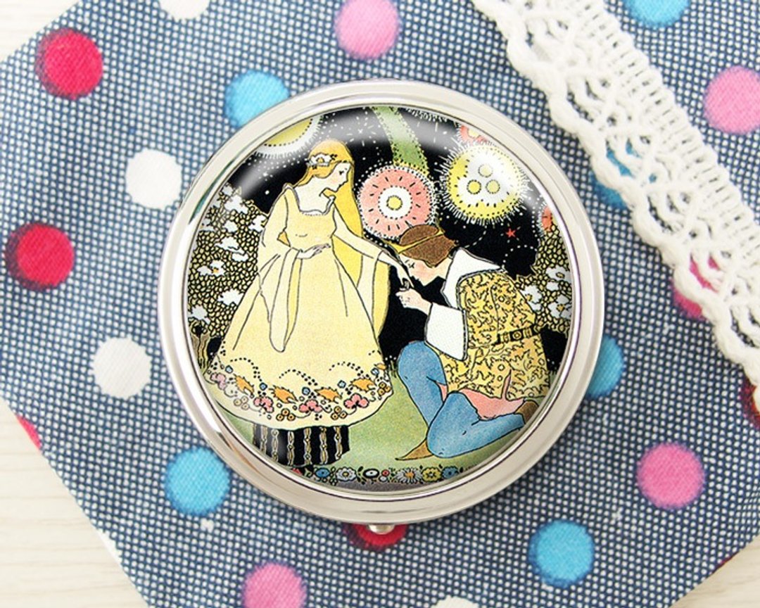 公主与王子 - 饰品收纳盒/收纳用品/镜子盒【Special U Design】 - 收纳用品 - 其他金属 黄色