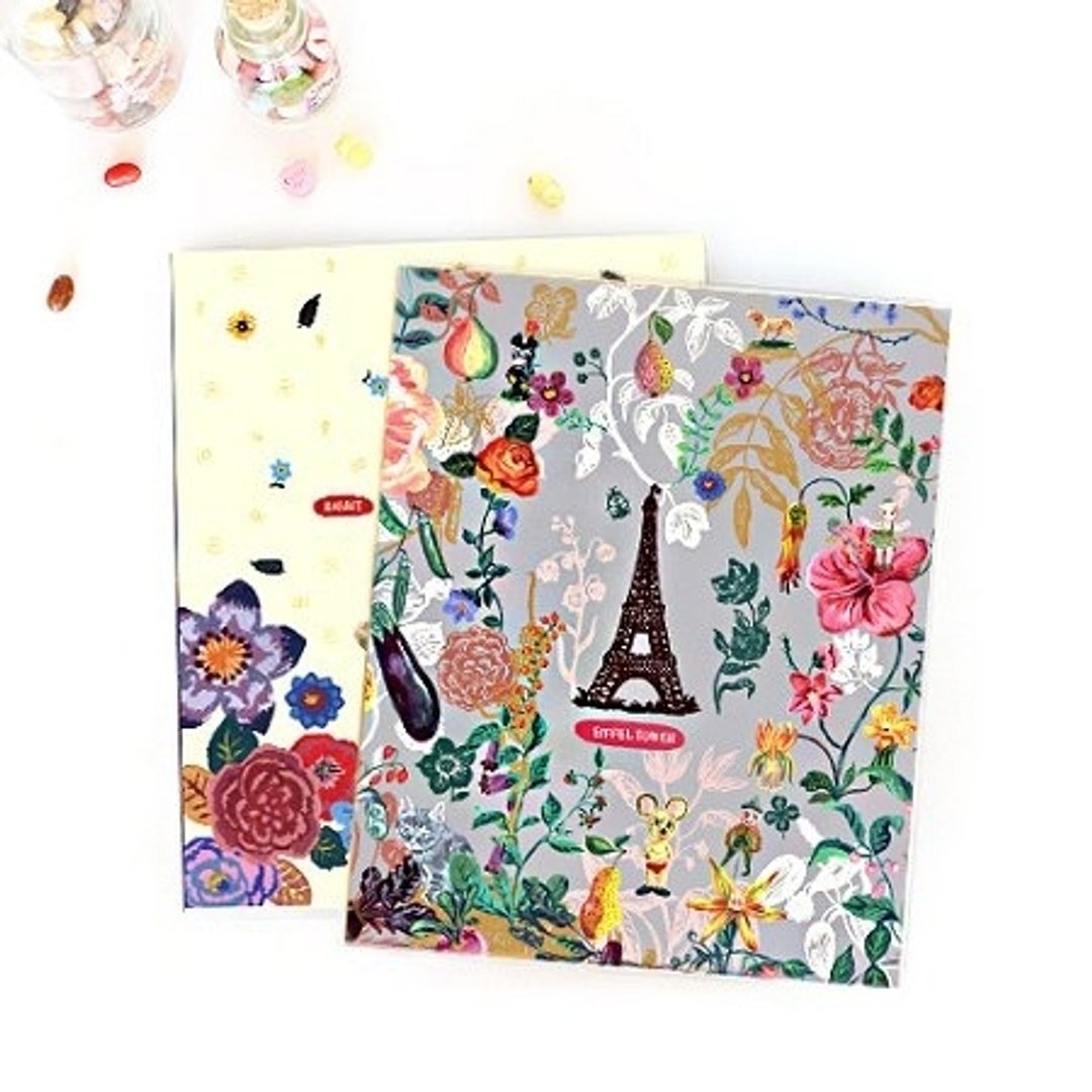Dessin x 7321 Design-Nathalie Lete自黏相本(30P)-艾菲尔铁塔,7321-06045 - 相簿/相册 - 纸 灰色