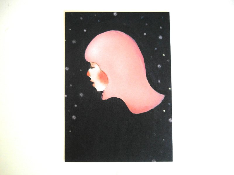 夜猫 插画明信片 - 卡片/明信片 - 纸 蓝色