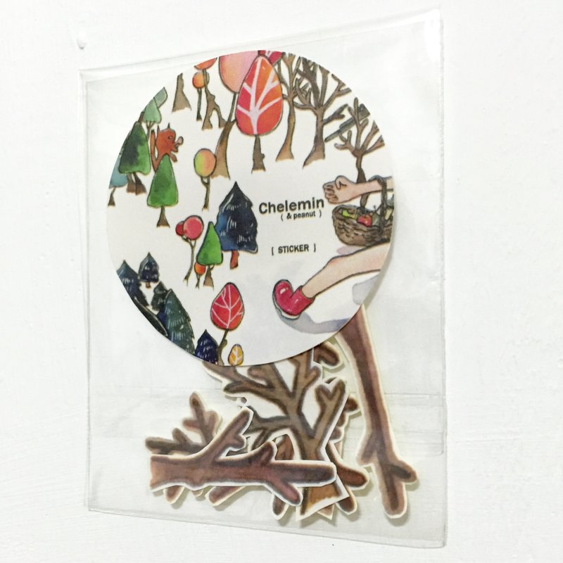 你最特别系列 枯树贴纸 / Chelemin - 贴纸 - 纸 咖啡色