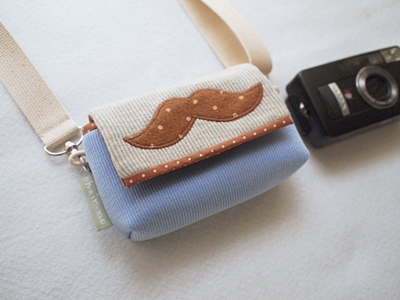 hairmo。棕点翘胡子简约相机包侧背款(lomo/单眼/类单眼) - 相机包/相机袋 - 其他材质 蓝色