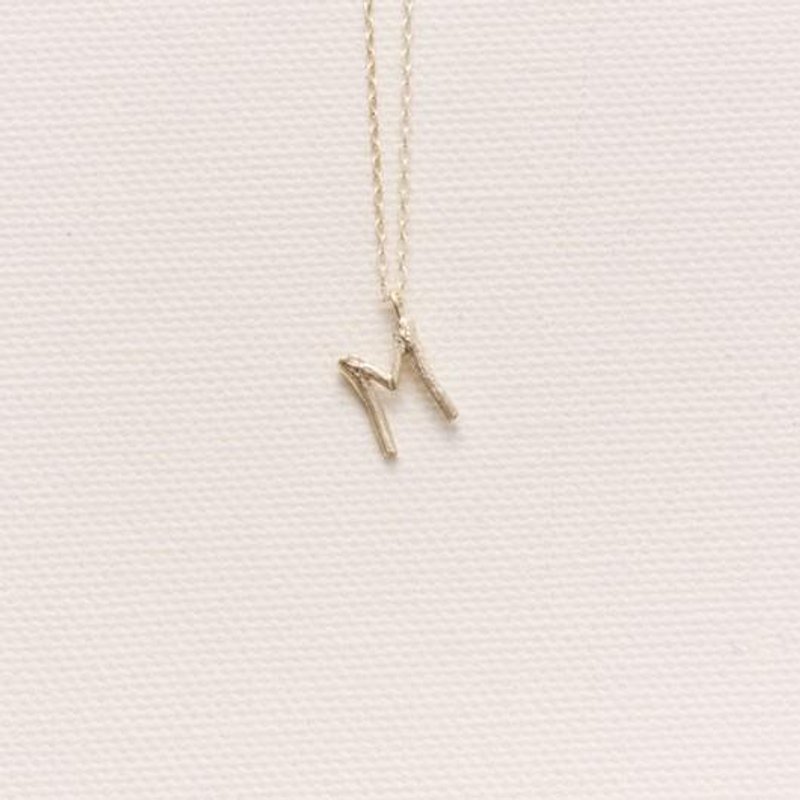 Twig Initial Blanche Initial Charm Necklace M - 项链 - 其他金属 
