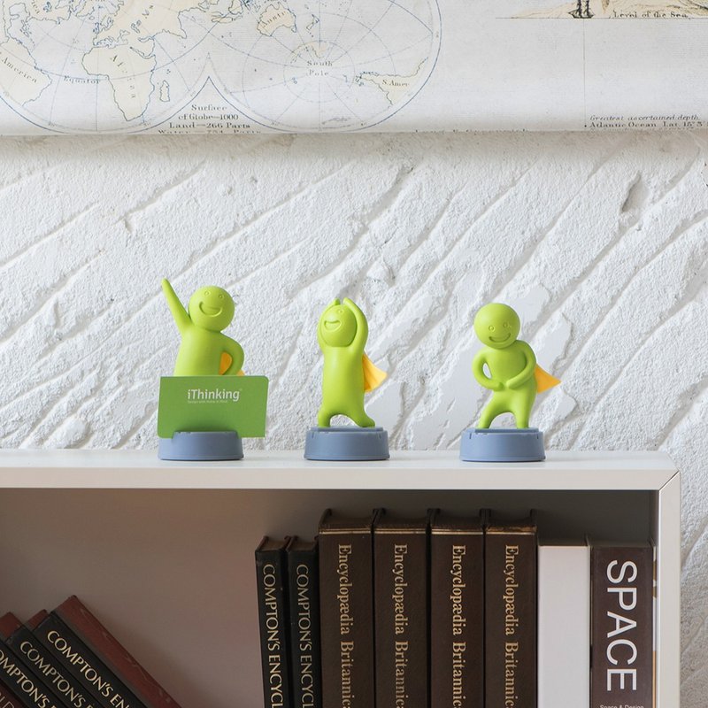 勇气小子-自我激励-磁吸(含造造型磁铁x5)名片 - 玩偶/公仔 - 其他材质 绿色