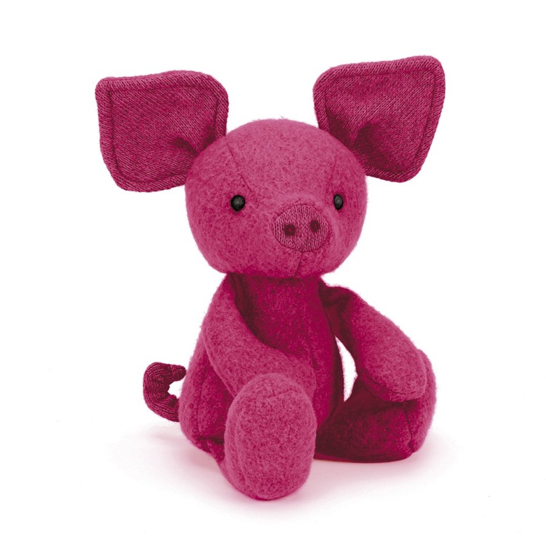 Jellycat Vivi Piglet 28cm 粉红猪仔 - 玩偶/公仔 - 其他材质 红色