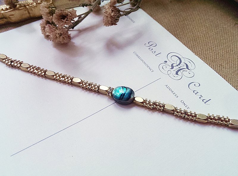 【粗款贝金表】Ⅰ　✄  黄铜 手链 手环 - 手链/手环 - 其他金属 蓝色