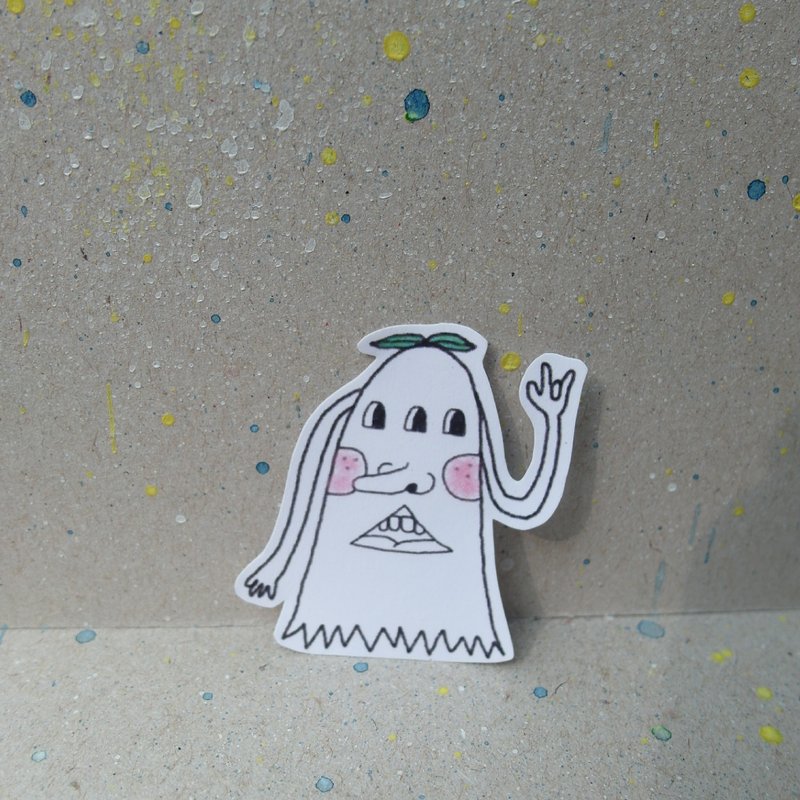 有怪兽!!! - 贴纸 - 纸 多色