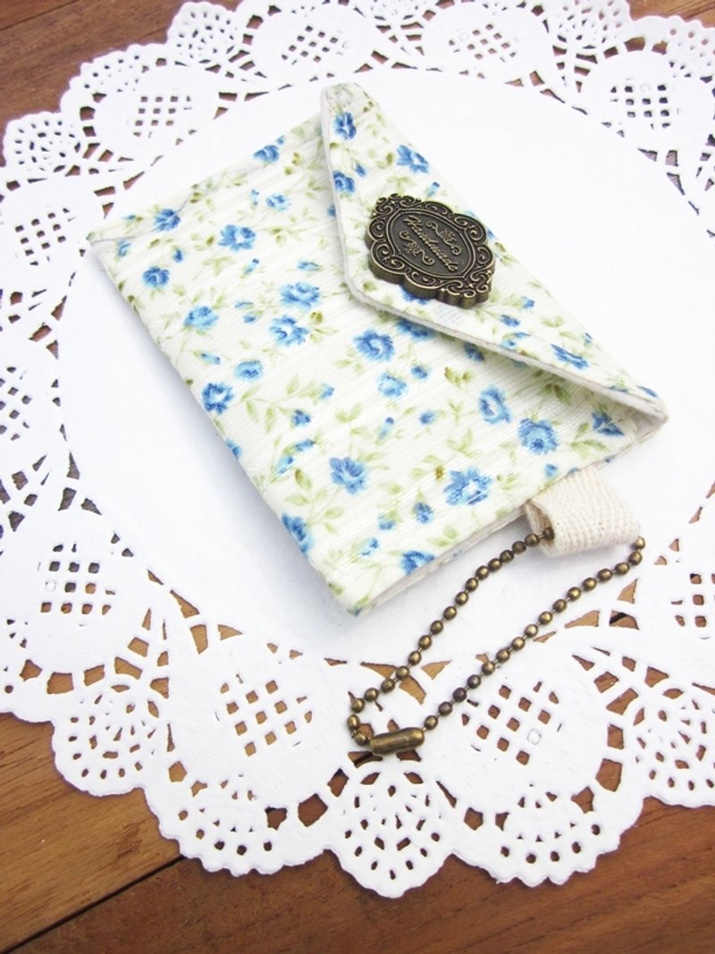 My Daydream Workshop 复古碎花公交卡套身份证套银行卡夹卡套 (蓝碎花) - 文件夹/资料夹 - 其他材质 多色