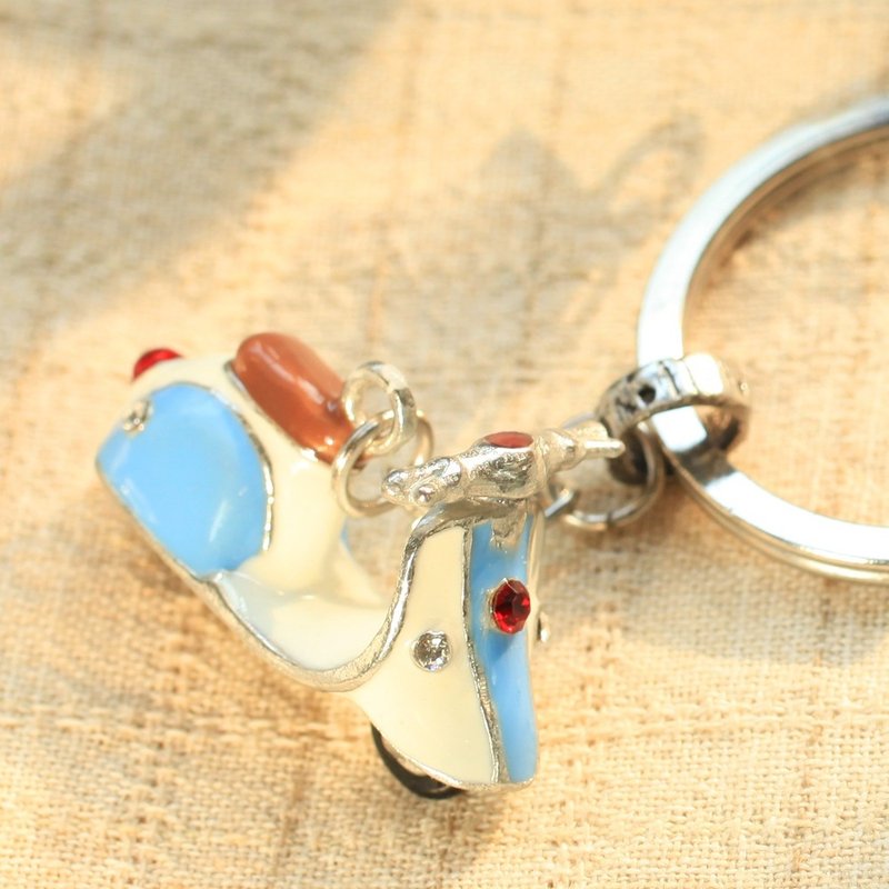 Dear Deer钥匙圈·文创小清新·青春伟士牌 - 钥匙链/钥匙包 - 其他金属 蓝色